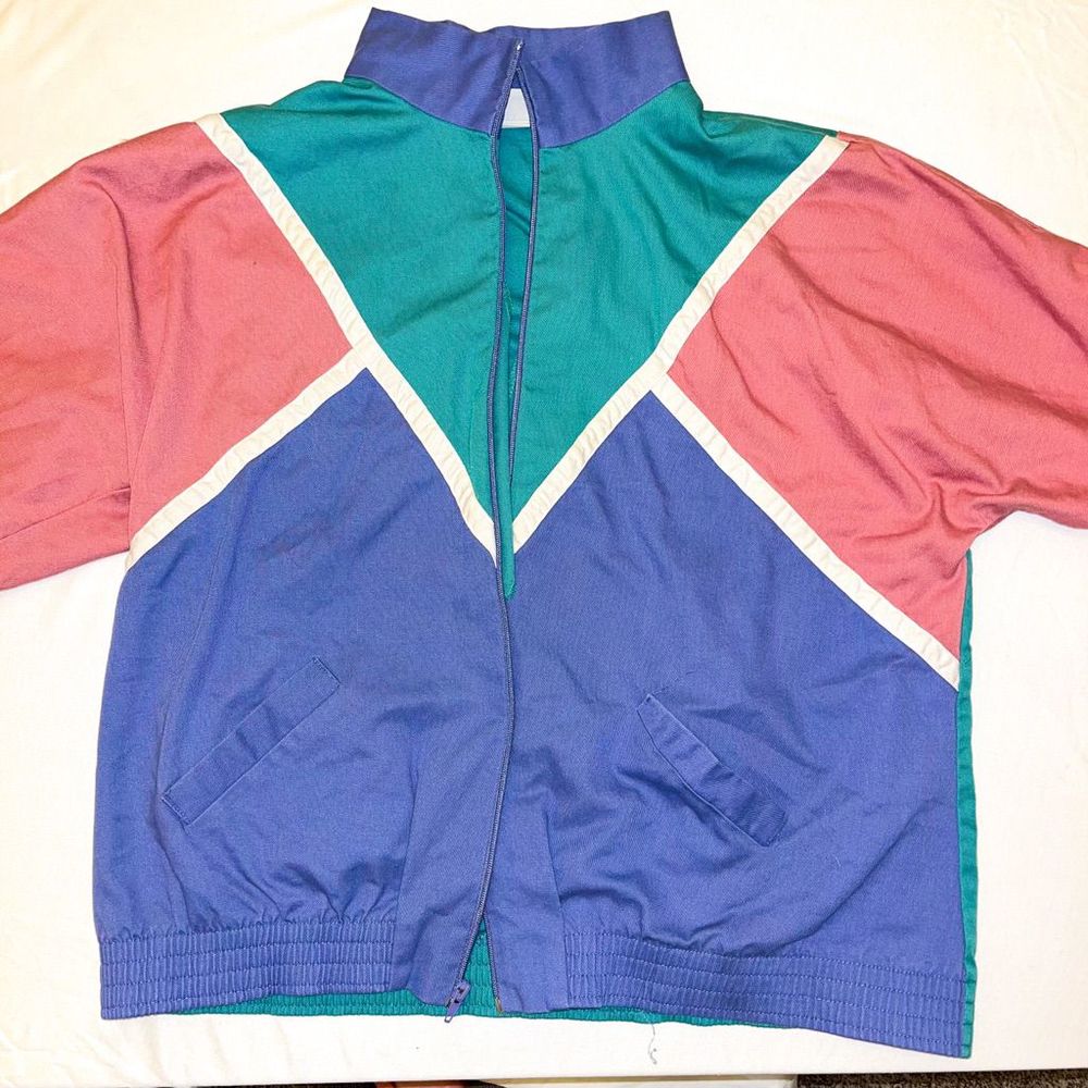 Alfred Dunner • colorblock bomber jacket